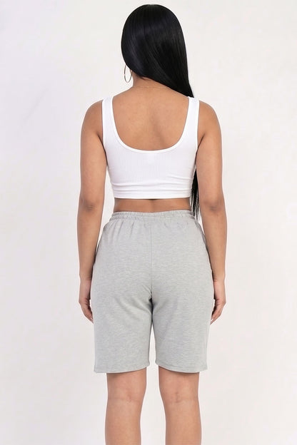 French Terry Bermuda Shorts