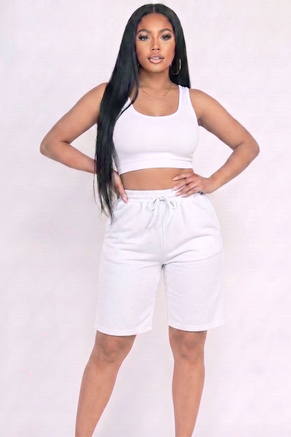 French Terry Bermuda Shorts