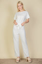 Tie Waist Relaxed Jumpsuit - Capella Apparel