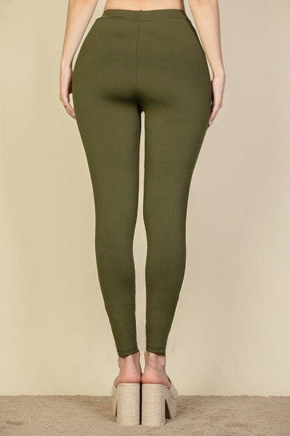 Solid High Waist Legging - Capella Apparel