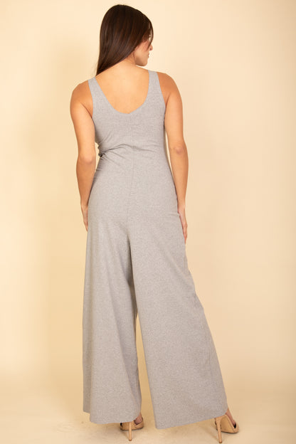 Sleeveless Tank Wide Leg Jumpsuit