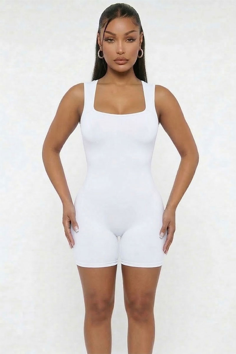 Mameluco ajustado sin mangas