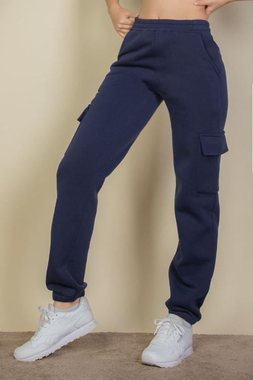 Side Pocket Drawstring Waist Sweatpants - Capella Apparel