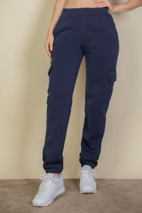 Side Pocket Drawstring Waist Sweatpants - Capella Apparel