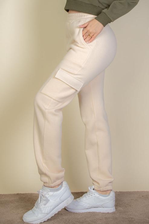 Side Pocket Drawstring Waist Sweatpants - Capella Apparel