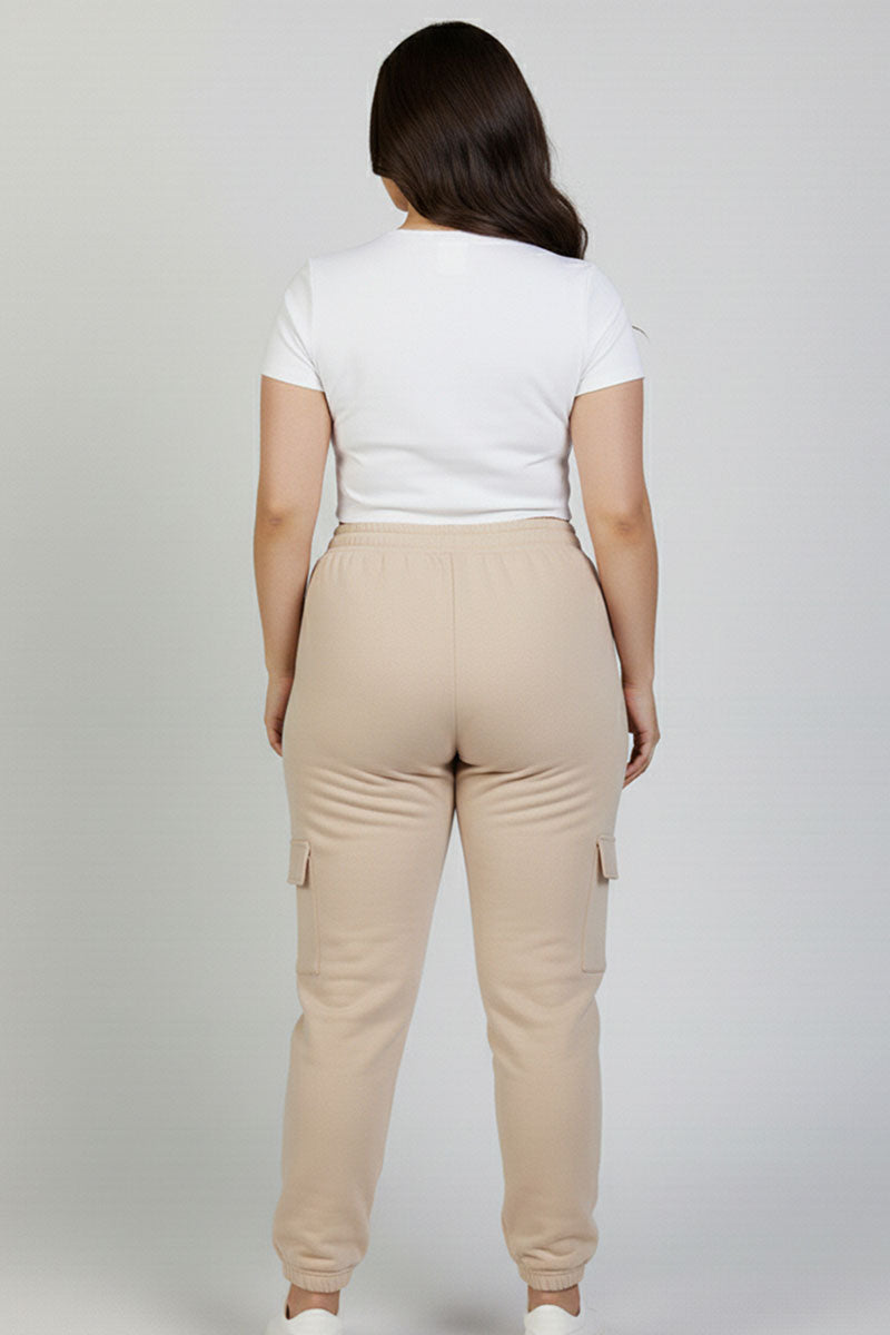 Plus Size Side Pocket Drawstring Waist Sweatpants