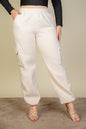 Plus Size Side Pocket Drawstring Waist Sweatpants - Capella Apparel