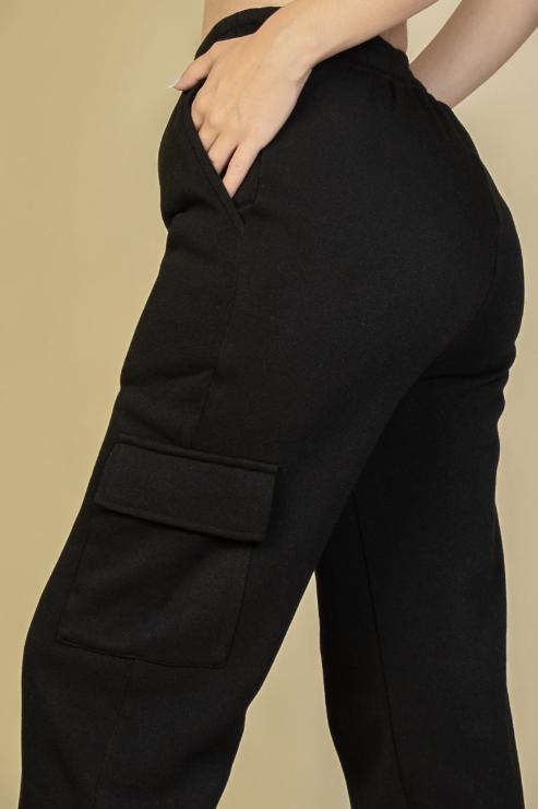 Side Pocket Drawstring Waist Sweatpants - Capella Apparel