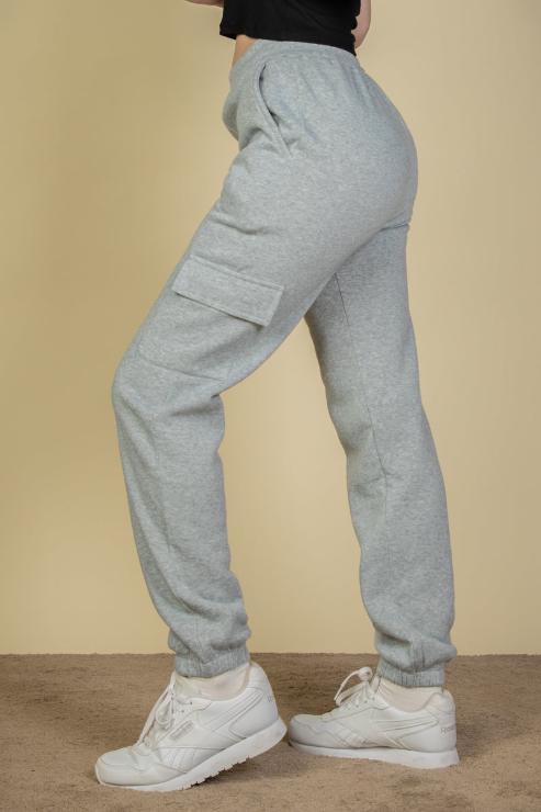 Side Pocket Drawstring Waist Sweatpants - Capella Apparel