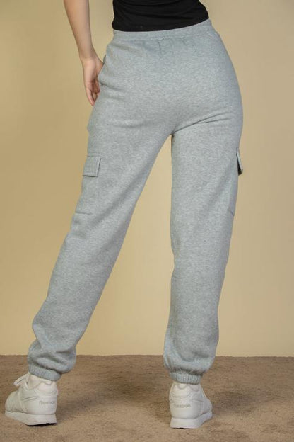 Side Pocket Drawstring Waist Sweatpants - Capella Apparel