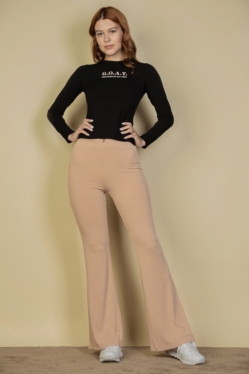 High Waisted Flare Pants - Capella Apparel