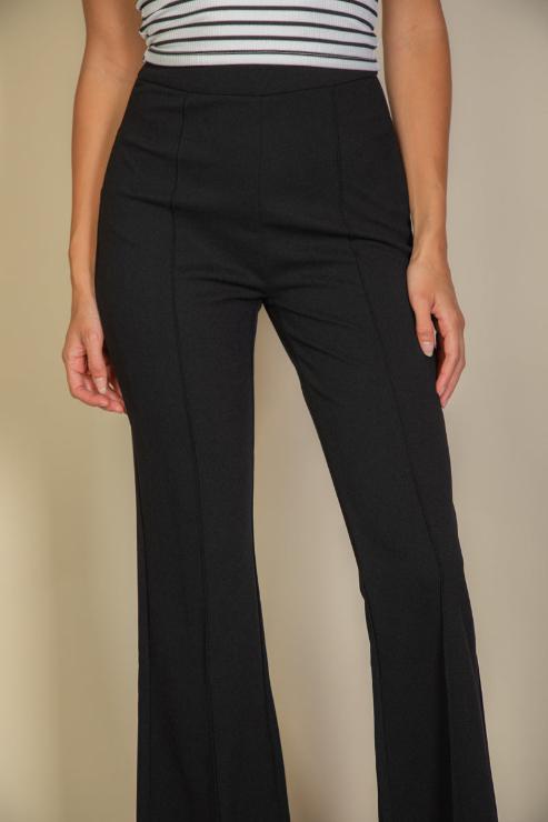 High Waist Stretch Crepe Flare Pants Wholesale Capella Apparel High Waist Stretch Crepe Flare Pants Wholesale Capella Apparel