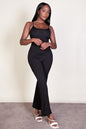 Ribbed Sleeveless Wide Leg Jumpsuit (CAPELLA)