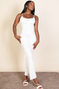 Ribbed Sleeveless Wide Leg Jumpsuit