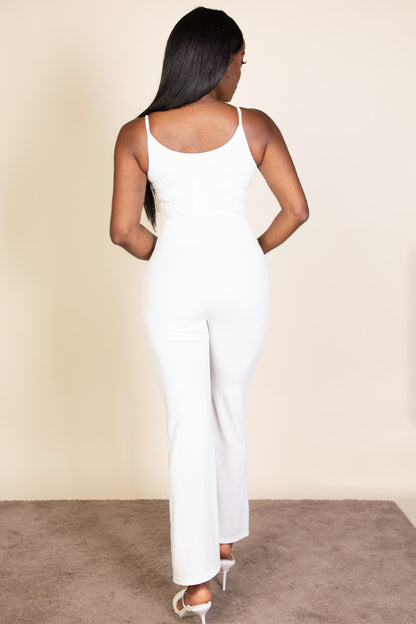 Ribbed Sleeveless Wide Leg Jumpsuit (CAPELLA)