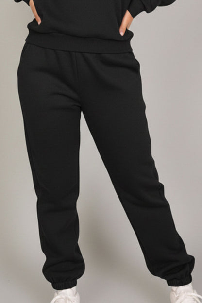Poly Fleece Elastic Waist Joggers