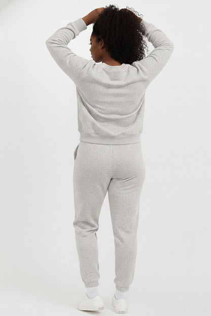 Plus Size Poly Fleece Elastic Waist Joggers