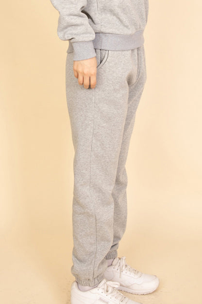 Poly Fleece Elastic Waist Joggers