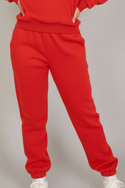 Poly Fleece Elastic Waist Joggers