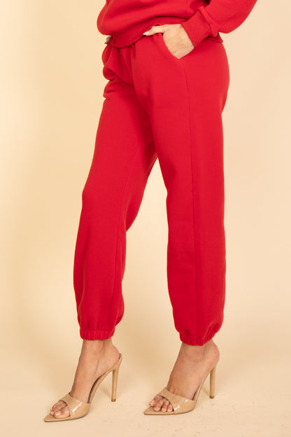 Poly Fleece Elastic Waist Joggers