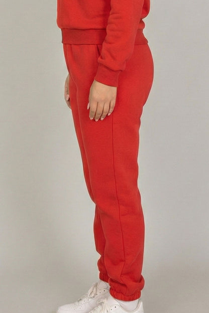 Poly Fleece Elastic Waist Joggers