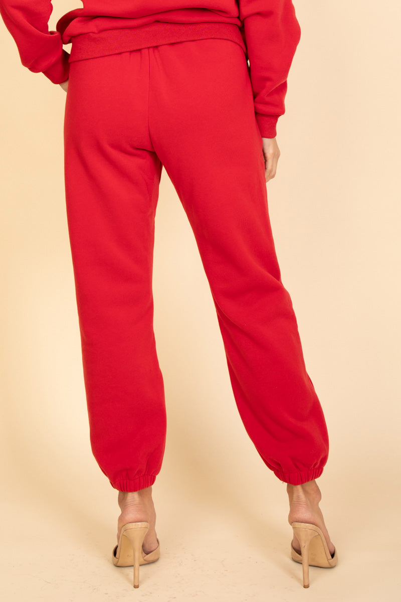 Poly Fleece Elastic Waist Joggers