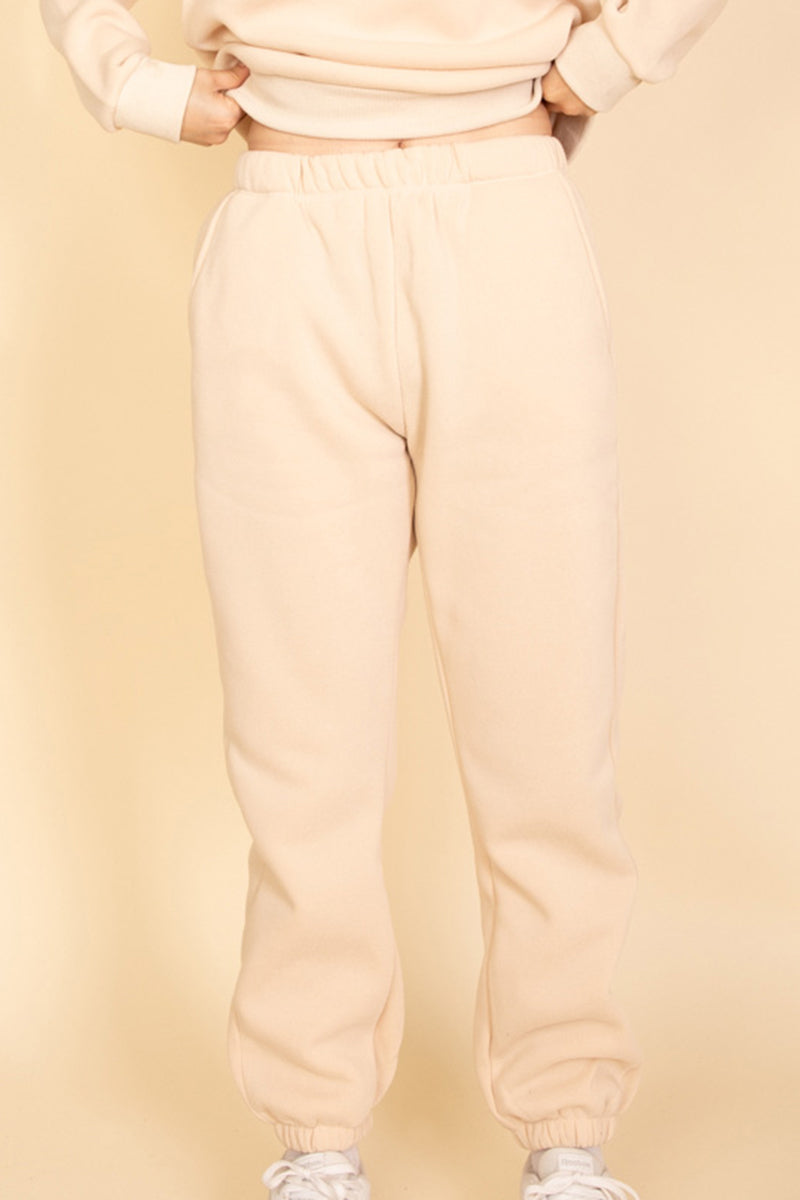 Poly Fleece Elastic Waist Joggers