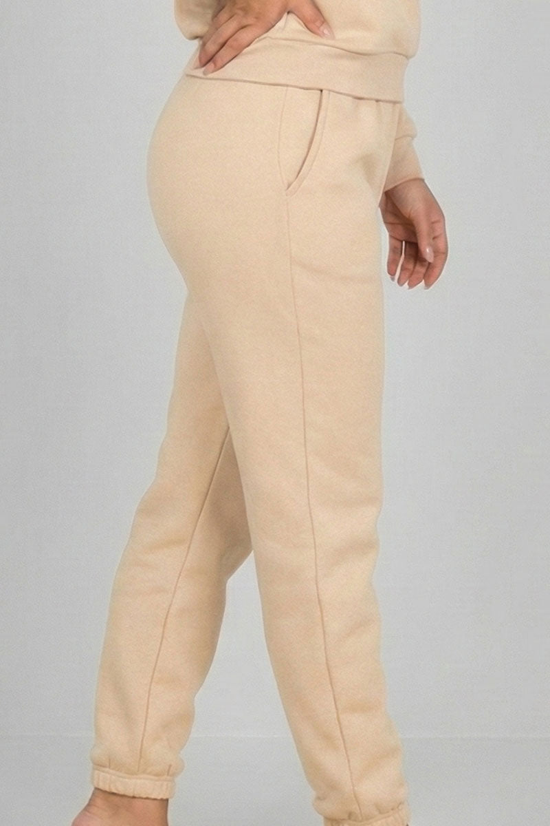 Poly Fleece Elastic Waist Joggers