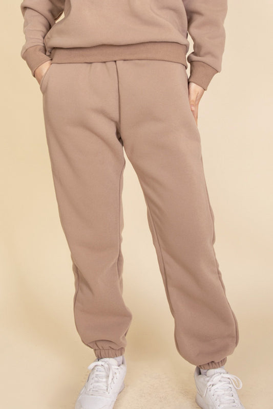 Poly Fleece Elastic Waist Joggers