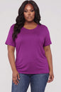 Plus Size Basic Short Sleeve T-shirt