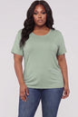 Plus Size Basic Short Sleeve T-shirt
