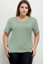 Plus Size Basic Short Sleeve T-shirt - Capella Apparel