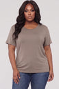 Plus Size Basic Short Sleeve T-shirt