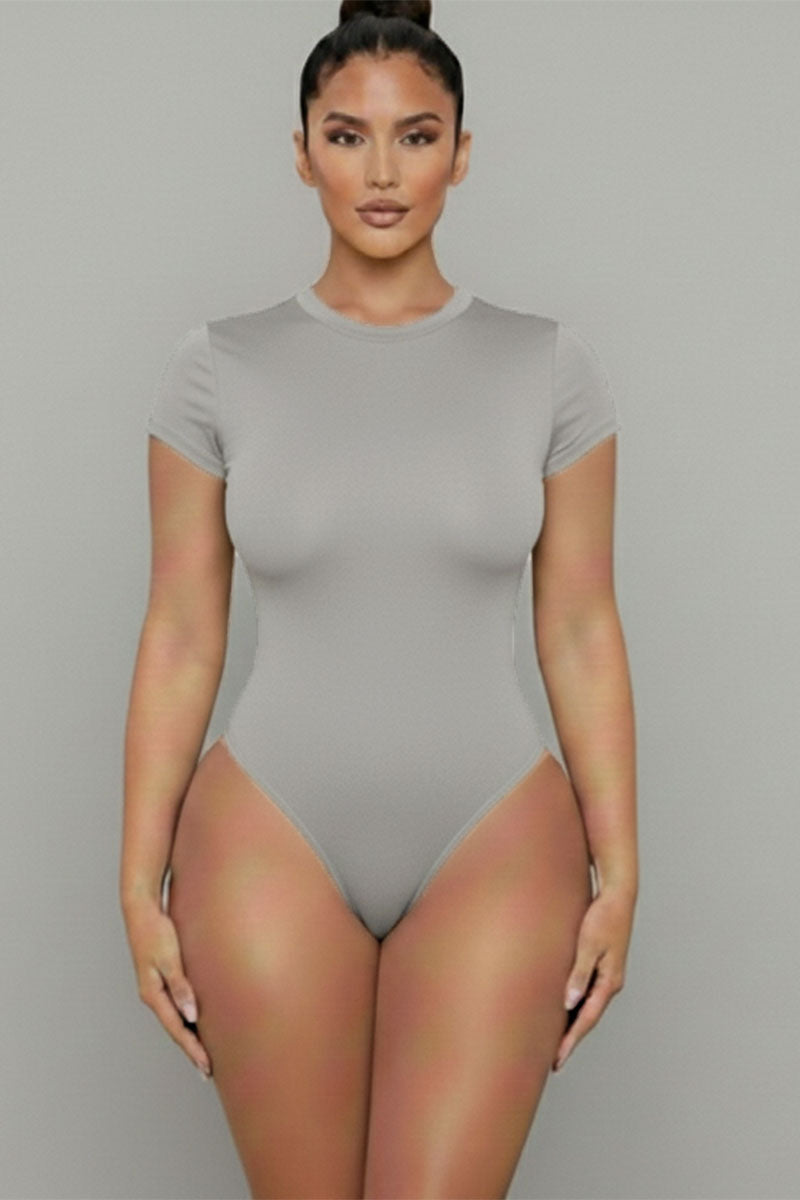 Short Sleeve Crew Neck Bodysuit