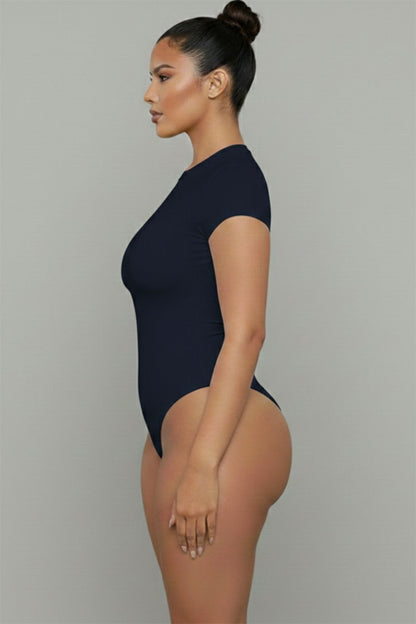 Short Sleeve Crew Neck Bodysuit