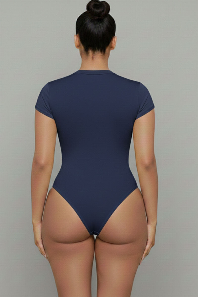 Short Sleeve Crew Neck Bodysuit