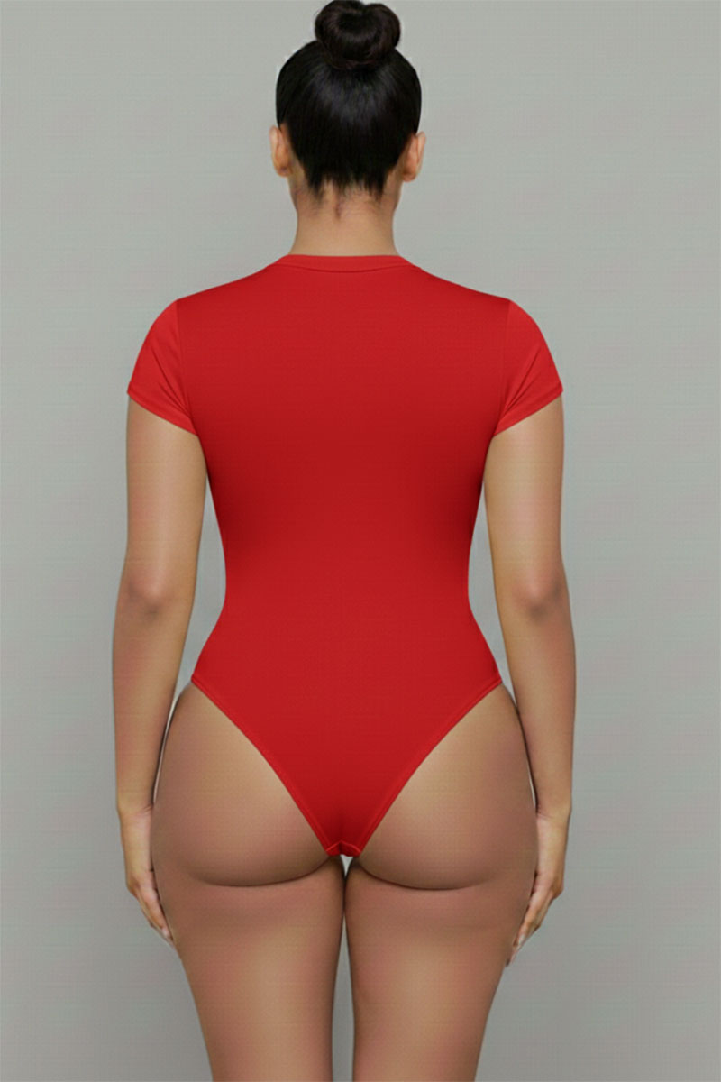 Short Sleeve Crew Neck Bodysuit