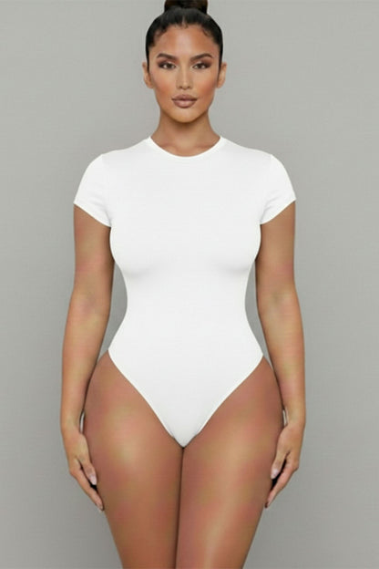 Short Sleeve Crew Neck Bodysuit