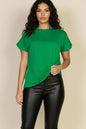 Batwing Sleeve Twist Front Tee