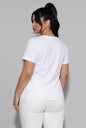 Fine-Gauge Knit Short Sleeve Crew Neck Fitted Tee