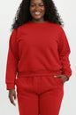 Plus Size Classic Poly Fleece Crewneck Pullover