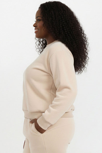 Plus Size Classic Poly Fleece Crewneck Pullover