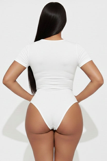 Basic Short Sleeve Crew Neck Bodysuit