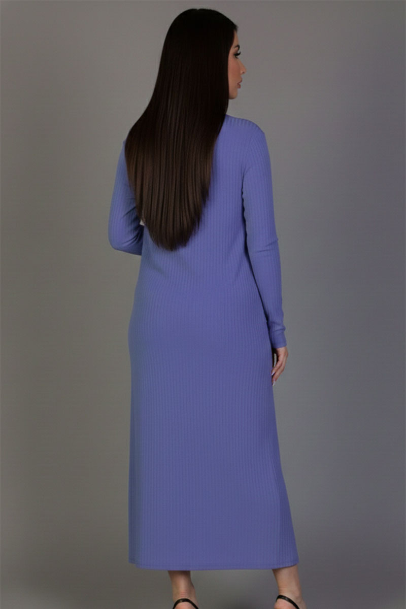 Ribbed Cardigan & Cami Midi Bodycon Dress (CAPELLA)