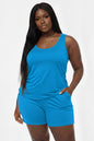 Plus Comfy Tank Top & Shorts Set (CAPELLA)
