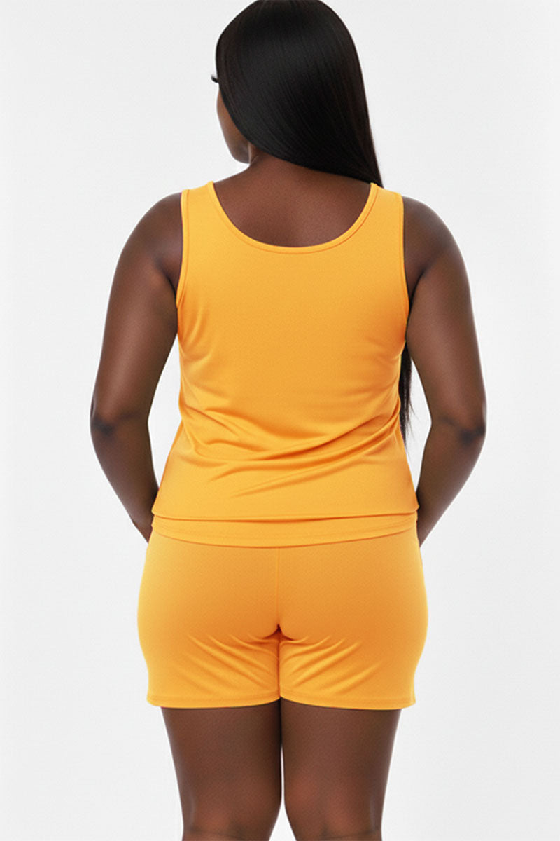 Plus Comfy Tank Top & Shorts Set (CAPELLA)