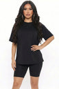 Loose Fit Top & Biker Shorts Set
