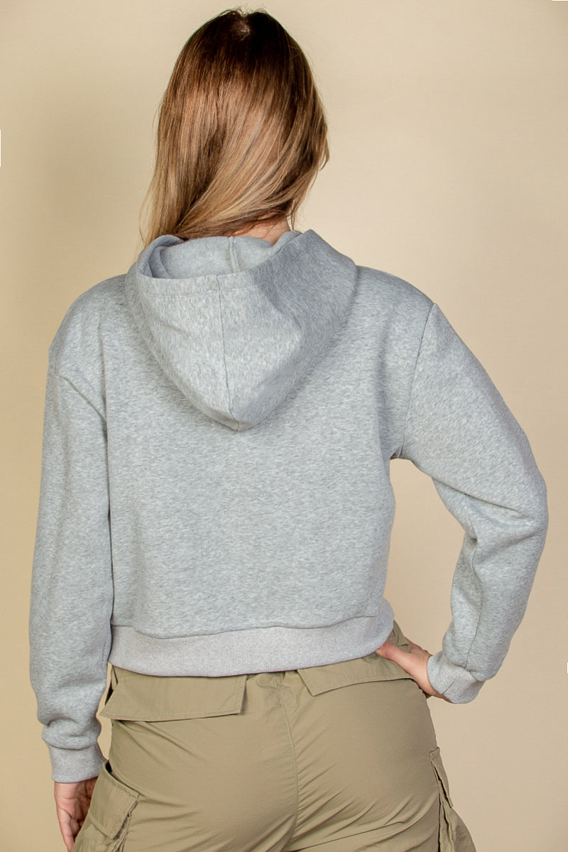 Graphic Drop Shoulder Pull Over Hoodie - Capella Apparel