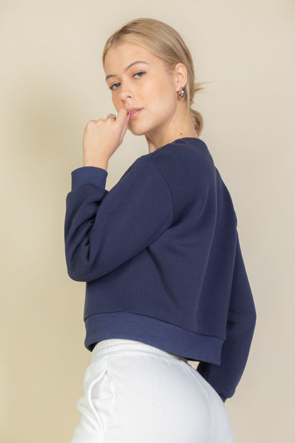 Graphic Drop Shoulder Sweatshirt - Capella Apparel