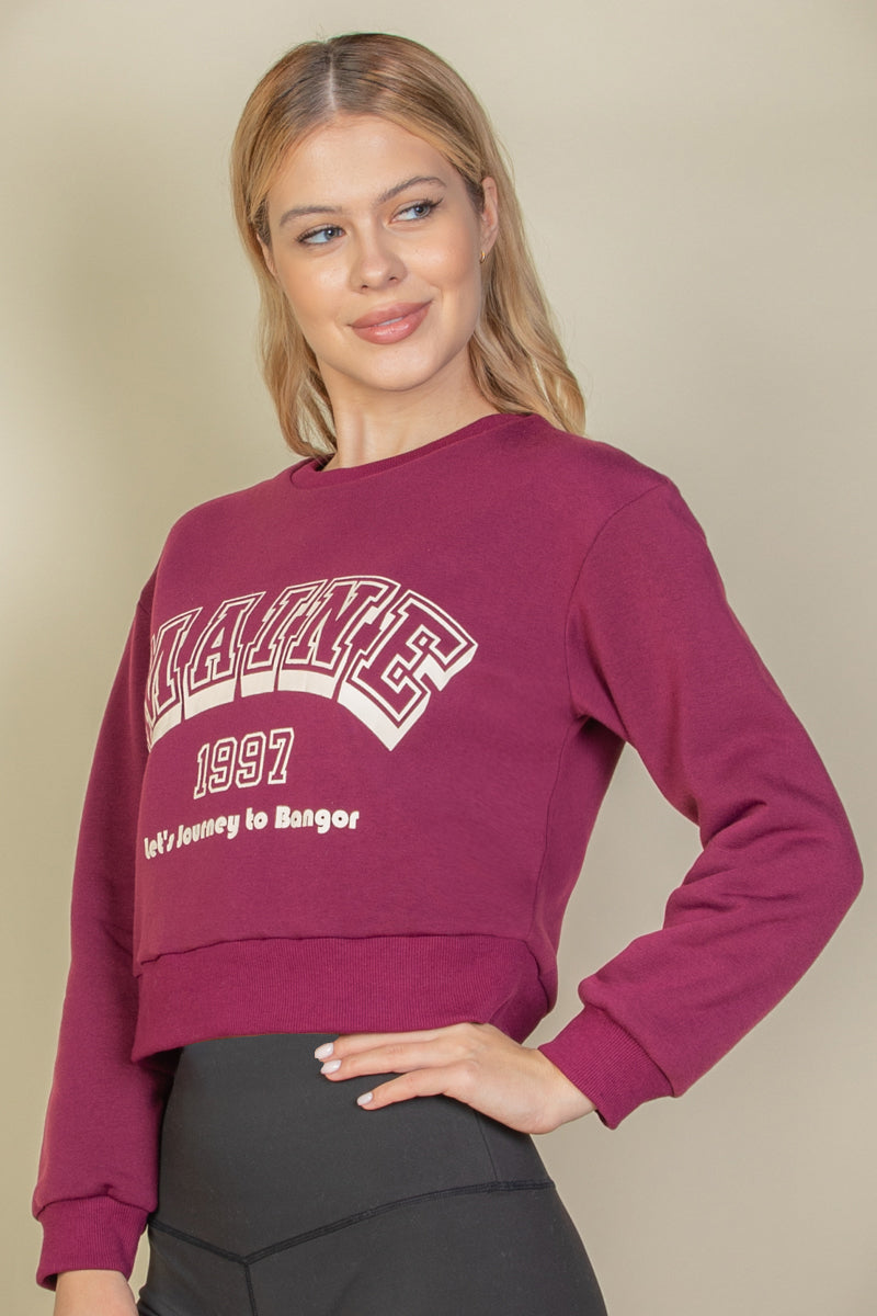 Graphic Drop Shoulder Sweatshirt - Capella Apparel